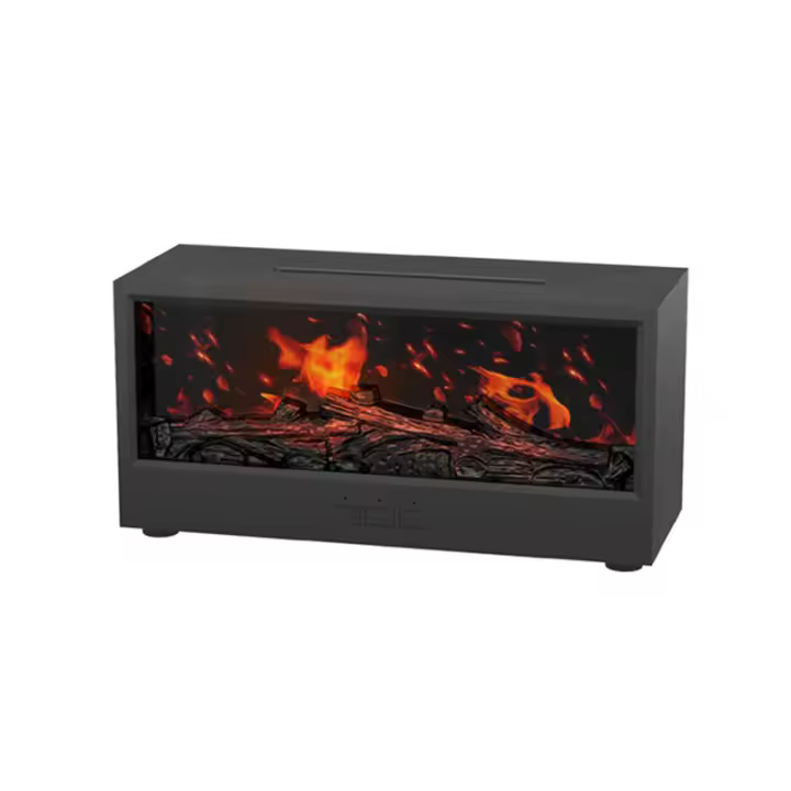 Máquina de aromaterapia de llama de chimenea, humidificación ultrasónica inteligente de escritorio - 1