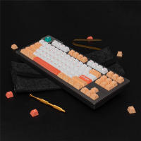 Teclas de color crema de melocotones, perfil de cereza, Material PBT, sublimación, Teclado mecánico MX Switch, 23/129 teclas - details 3