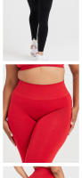 Mallas de gimnasio sin costuras para mujer, pantalones de Yoga para Fitness, conjunto de cintura alta suave, ropa deportiva para Fitness, nuevo - details 2