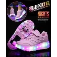 Zapatillas luminosas de dos ruedas con carga USB 2025, zapatos de patín con luz Led para niños, zapatillas de deporte para niños - details 3