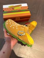 Hamburguesa bolsa de suela gruesa cabeza media zapatillas ropa de verano para mujer. - details 2
