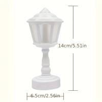 Lámparas de mesa LED con batería y botón de flor geométrica, escritorio de noche para dormitorio, comedor, luz nocturna táctil, decoración moderna y sencilla - details 2