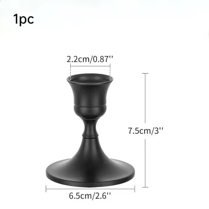 Los portavelas de mesa de metal elegantes Vintage de 1 ud./3 uds. Se utilizan para bodas, Acción de Gracias, Navidad y decoración de hoteles - 1
