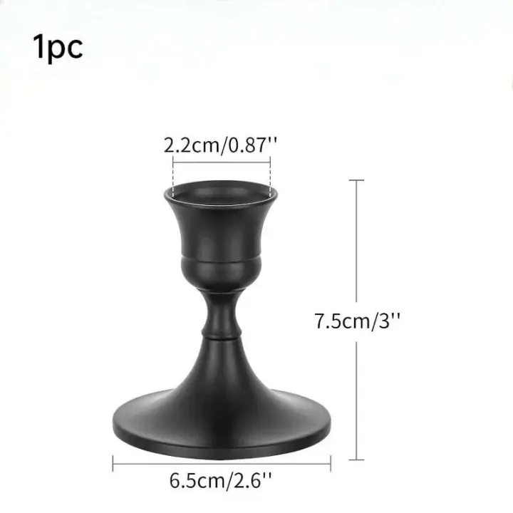 Los portavelas de mesa de metal elegantes Vintage de 1 ud./3 uds. Se utilizan para bodas, Acción de Gracias, Navidad y decoración de hoteles - 1
