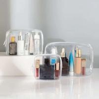 Bolsas de almacenamiento de lavado portátiles para mujer, organizador con cremallera, bolsa de cosméticos, transparente, a la moda, 1 unidad - details 12