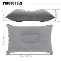 Cojín Inflable Cómodo para Oficina, Coche, Camping, Senderismo y Siesta, soporte de Cuello y Lumbar, 1 unidad/2 piezas - details 4