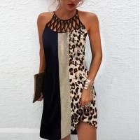 Vestido casual sin mangas con cinturón de malla y estampado étnico de nueva temporada primavera-verano 2025 para mujer - details 6