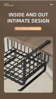 Cesta de préstamo para armario de cocina, portavasos para pañuelos de comedor, armario, mesa, estante para colgar, águila calva hueca desmontable, - details 4