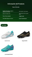 AG, zapatillas de fútbol TF, unisex, antideslizantes y resistentes al desgaste, aptas para competición y entrenamiento - details 4