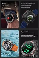 Reloj mujer inteligente exterior deporte Bluetooth llamada Voz Captura de video en HD ritmo cardíaco presión arterial hombre Reloj - details 2