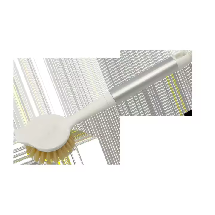 Cepillo de PP de color diseñado a mano con mango de aluminio para productos de limpieza y lavavajillas de cocina doméstica - 1