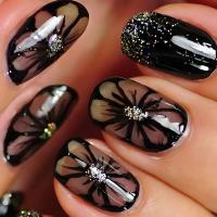 24 UDS Diseño de estampado de leopardo de longitud media francesa densidad de ballet de uñas artificiales rebajada prensada en uñas terminadas - details 5