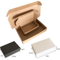 Caja de embalaje de papel Kraft en blanco, dulces y galletas para exhibición de caja de cartón, suministros para fiestas de cumpleaños, jabón hecho a mano, 10 piezas - details 1