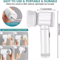 Cepillo limpieza hogar eléctrico multifuncional con 5 Cabezales de Cepillos ,para bañera de baño, Cocina, azulejo, Ventana, bañera, Plato, Fregadero - details 6
