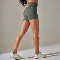 Pantalones cortos deportivos de Yoga para mujer, mallas sin costuras para correr, ciclismo, cintura alta, entrenamiento, gimnasio, verano - details 39