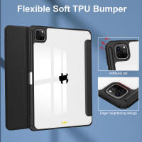 Funda Antigolpes con Tapa Trasera Transparente, Soporte Integrado para Lápiz, para iPad Pro 11, 2024 - details 8