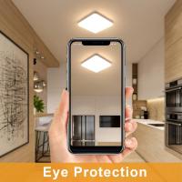 Goeco LED Plafón Luz de Techo de 3600LM, Luz Cálida 3000K, Impermeable IP54, Montaje Semi-flush, Luz para Baño Cocina - details 6