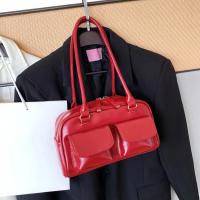 Bolso de mano de moda informal de cuero de PU vintage con diseño de doble bolsillo para mujer - details 3