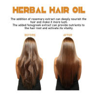 La planta herbal repara la furia seca, hidrata, suaviza el cuidado y el aceite para cabello denso. - details 8