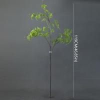 Rama de hoja persa Artificial grande, plantas de hojas de helecho falsas realistas y elegantes, plantas verdes simuladas de plástico, escritorio para sala de estar - details 0