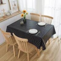 Mantel de rejilla impermeable para mesa, Protector Rectangular a prueba de polvo para cocina, comedor, a prueba de aceite - details 1