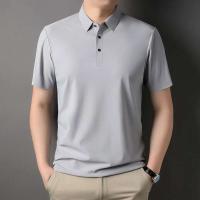 Nueva camiseta personalizada de verano de alta gama para hombre, Polo de marca de moda de negocios de manga corta de color sólido, cómodo y transpirable - details 34