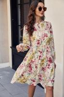Vestido Floral Midi para Mujer Moda de Primavera Otoño 2025 Vestidos Largos para Mujeres Curvas - details 3