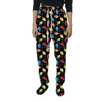 Pantalones con estampado navideño para mujer, malla holgada de talla grande, novedad de invierno - details 4