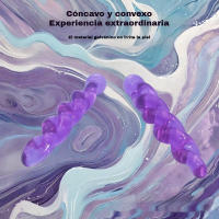 Enchufe Anal de Cristal Violeta Azul y Morado Desechado Silicona para Mujeres y Hombres - details 3