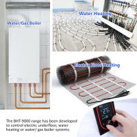 Controlador de temperatura programable para el hogar, termostato de perilla inteligente WiFi, calefacción de suelo, caldera de agua y Gas, pantalla táctil LED, Google Home - details 6
