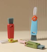 New Type 3-in-1 Lid Brush Multi-functional Slit Cleaning Brush Baby Bottle Rim Fluted Cup Brush - details 2