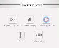 Masajeador de ojos eléctrico, Masajeador de ojos antiarrugas y antienvejecimiento, Masajeador de bolsas para ojos, Masajeador de bolsas para ojos, Masajeador de ojeras, Masajeador de ojos con fototerapia, termoterapia, vibración - details 3