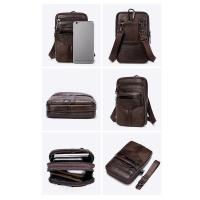 Bolso de Hombro de Cuero Genuino para Hombres Bolso Mensajero de Alta Calidad - details 14