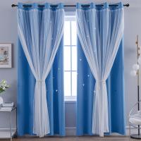 Cortinas de Dormitorio de Doble Capa Aislantes Térmicos Opaques con Ojales Protección UV,1 pieza - details 37