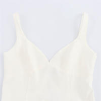 OUWU- 2025, Novedad De Verano, Producto, Vestido De Tirantes Con Pliegue Ancho Y Decoración De Cinturón Adelgazante A La Moda Para Mujer - details 3