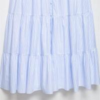 Vestido largo sin mangas a rayas sin espalda estilo francés casual dulce - details 3