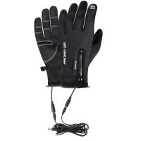 Guantes de invierno para hombres y mujeres, guantes calefactados con pantalla táctil, USB, impermeables, para acampar, senderismo, esquí, cálidos - details 0