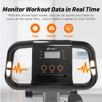 Bicicleta estática plegable 8 niveles de resistencia con sensor de frecuencia cardíaca + soporte para teléfono - details 3