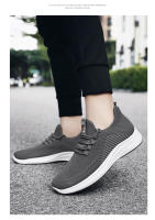Zapatillas de moda para hombre Zapatillas elásticas ultraligeras y transpirables Suela blanda Zapatos casuales - details 7