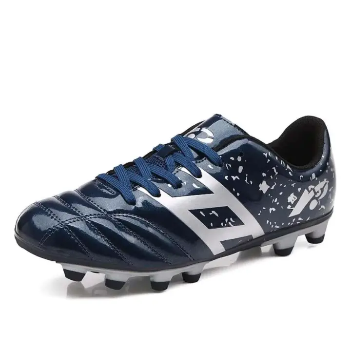 Botas de fútbol de piel auténtica TF para mujer, color rosa, resistentes a pinchazos, antideslizantes y resistentes al desgaste - 1