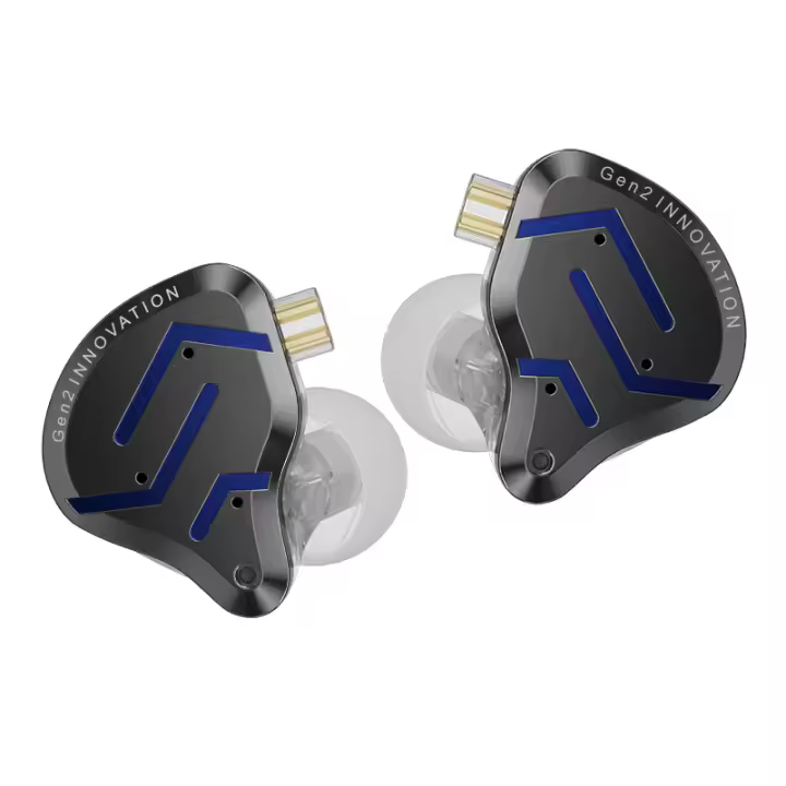 New KZ ZSN Pro 2 1BA+1DD Hybrid Driver InEar Earphones HIFI Bass Earbuds Metal Monitor Headphone Sports Noise Cancelling Headset - 1