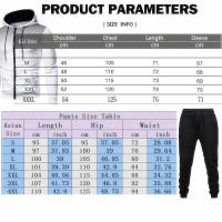 Conjunto de dos piezas 2025 con sudadera con capucha, pantalones tipo sandalia para hombre y mujer, color sólido - details 0