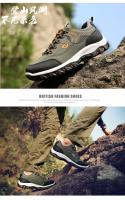 Zapatos de senderismo para hombre, zapatillas de deporte resistentes al deslizamiento, botas de montaña con cordones, talla grande 39-48 - details 11