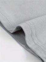 Camiseta de manga corta con cuello redondo y estampado de perro divertido, 100% algodón, casual, deportiva, holgada, para hombre - details 13