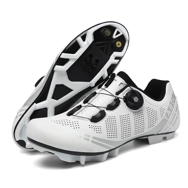 Zapatillas de ciclismo MTB con tacos para hombre, zapatillas planas para bicicleta de montaña y de carretera, Spd, Mtb - 1