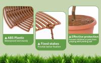 Juego de protectores de rejilla para macetas antideslizantes para interiores y exteriores, máquina para plantar flores, cubierta de suelo, con 8 plantas de madera, 4 Uds. - details 6