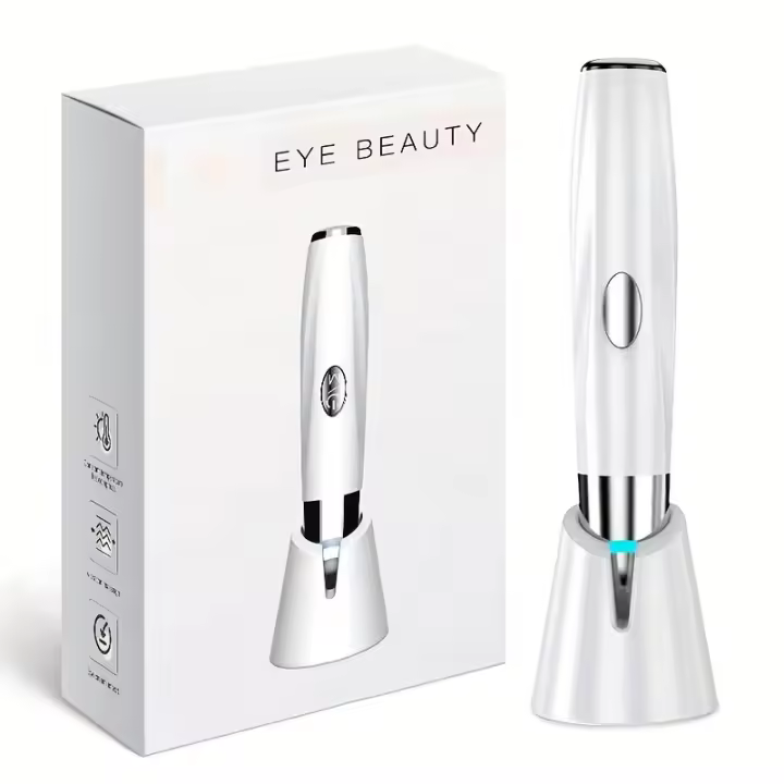 Herramienta de Masaje para los Ojos y la Cara Calentada y Vibradora Belleza Producida con Absorción para Ojos Cansados y Ollas - 1