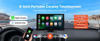 Estéreo inalámbrico para automóvil SucceBuy con pantalla táctil HD de 9 pulgadas, compatible con Apple CarPlay y Android Auto, incluye cámara de respaldo - details 0