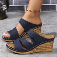 Zapatillas de tacón de cuña de verano para mujer - details 7