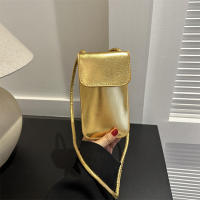 Bolso bandolera de cuero PU sólido para mujer, bolso para teléfono móvil - details 18